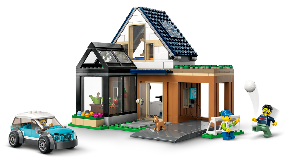 Familienhaus mit Elektroauto